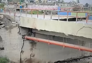 Puente Ernesto Gunther en Arequipa colapsó tras intensas lluvia