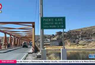 Puno: Bloquean puente Ilave por manifestaciones contra el Gobierno