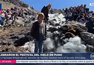 Puno: Celebraron el festival del hielo en Pacaje
