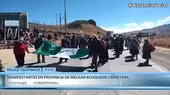 Puno: Manifestantes en la provincia de Melgar bloquean carretera y realizan paro de 48 horas - Noticias de manifestantes