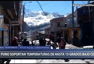 Puno: Reportan temperaturas de hasta 15 grados bajo cero