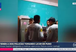 Puno: Ronderos detienen a policías bebiendo licor en servicio