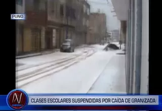 Puno: Suspenden clases en Juliaca por fuerte granizada