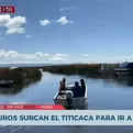 Puno: Uros surcan el Lago Titicaca para ir a votar 