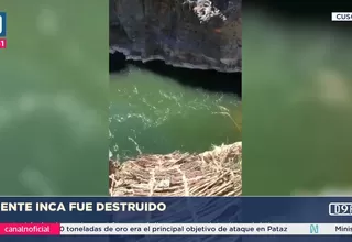 Qeshuachaca: Destruyen puente inca tras corte de sogas en Cusco