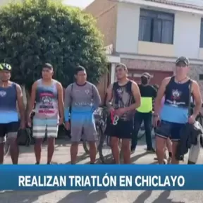 Realizan triatlón en Chiclayo