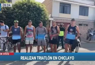 Realizan triatlón en Chiclayo