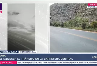 Restablecen el tránsito en la Carretera Central tras nevada