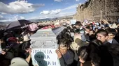 Cajamarquinos exigieron justicia durante entierro de Fidel Flores - Noticias de entierro