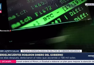 Roban S/ 738 mil al Gobierno Regional de Arequipa en ciberataque