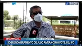 Rosendo Serna: "Julio Rivera cumple con todo el perfil y es un deportista reconocido a nivel local e internacional” - Noticias de tumbes