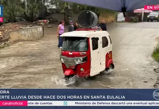 Santa Eulalia: Lluvias activan quebradas y generan alerta