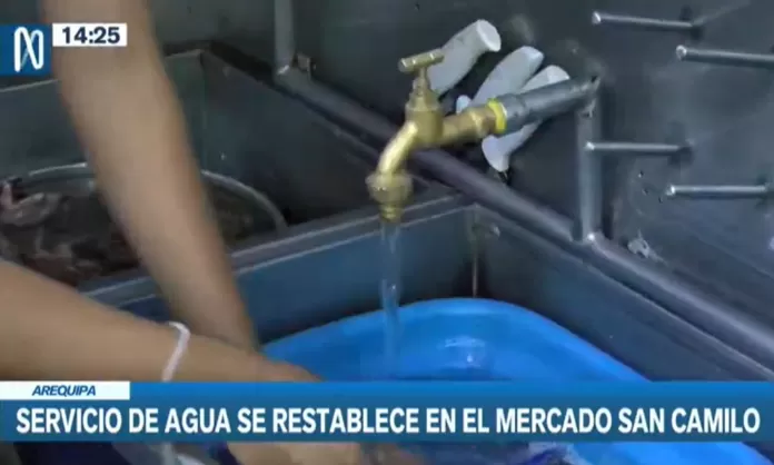 Se restablece lentamente el servicio de agua potable en Arequipa | Canal N