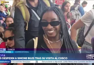 Simone Biles: Fanáticos la despiden tras su visita al Cusco