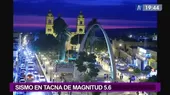 Sismo de magnitud 5.6 se registró en la región Tacna - Noticias de igp