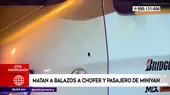 SJL: Sicarios asesinan a conductor y pasajero de minivan - Noticias de hospital-negreiros