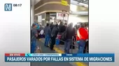 Tacna: Pasajeros varados en frontera con Chile por fallas en sistema de Migraciones - Noticias de migracion