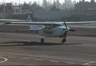 Tarapoto: avioneta de la Policía aterrizó de emergencia