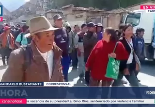 Tarma: transportistas bloquean Carretera Central por terminal