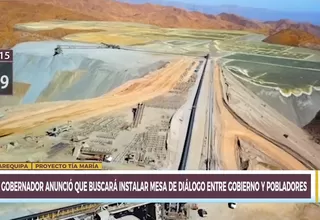 Tía María: gobernador de Arequipa buscará instalar mesa de diálogo con el Ejecutivo