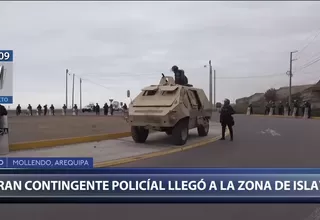 Tía María: Policía refuerza seguridad en Islay por protestas contra proyecto