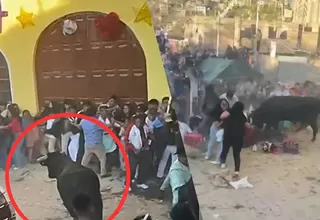 Ayacucho: toro escapó de ruedo y embistió al público durante corrida costumbrista