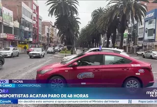 Transporte urbano de Tacna acatan paralización de 48 horas contra alza del combustible
