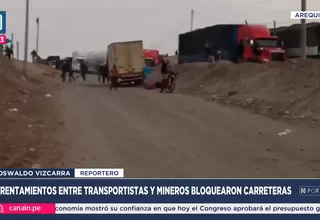 Transportistas se enfrentaron con mineros informales