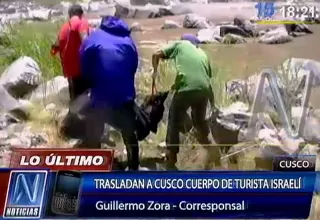 Trasladaron a morgue el cadáver de turista israelí que cayó al río Apurímac