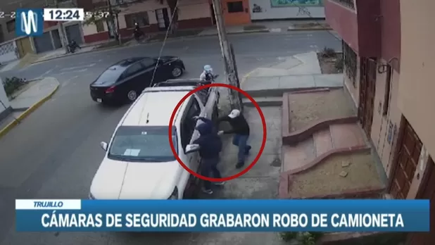 Tres delincuentes robaron moderna camioneta en Trujillo