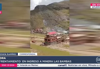 Tres heridos tras enfrentamiento en ingreso a minera Las Bambas