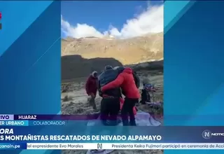 Tres montañistas sobreviven a avalancha en el nevado Alpamayo