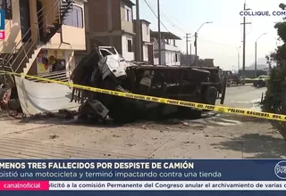 Pasamayito: al menos tres muertos tras accidente de camión con balones de gas