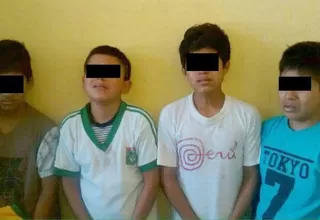 Trujillo: arrestan a menores de 11, 13 y 14 años por integrar banda de 'cogoteros'