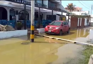 Trujillo: balneario de Huanchaco afectado por colapso de desagüe