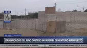 Trujillo: damnificados de El Niño costero invaden cementerio abandonado - Noticias de nino-costero