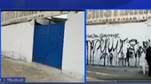 Trujillo: hinchas de Alianza Lima realizaron pintas en iglesia 'Aposento Alto' - Noticias de pintas