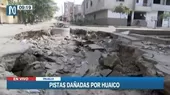 Trujillo: Pistas destruidas tras el paso de huaicos  - Noticias de moderna