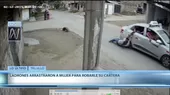 Trujillo: mujer fue arrastrada por vehículo de asaltantes - Noticias de asaltantes