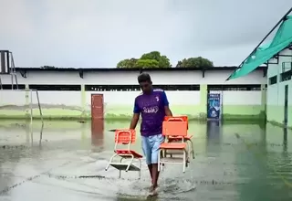 Tumbes: colegio sigue inundado tras lluvias