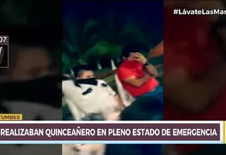 Tumbes: Intervienen a personas en plena celebración de un quinceañero