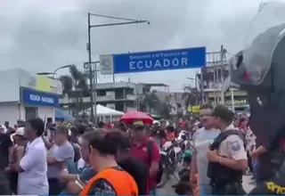 Tumbes: Protestas en el puente Internacional por posible demolición