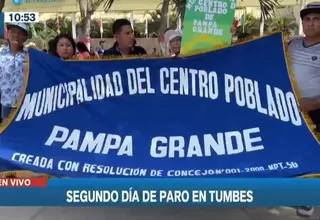 Tumbes: Segundo día de paro para pedir apoyo ante emergencia