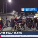 Tumbes: Venezolanos dejan Per&uacute; y vuelven a su pa&iacute;s tras crisis