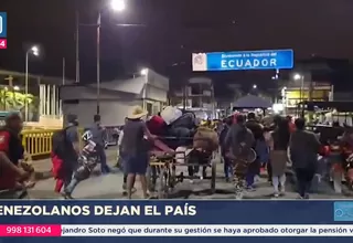 Tumbes: Venezolanos dejan Perú y vuelven a su país tras crisis