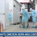 Variante Ómicron: INS afirma que será más contagiosa