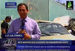 Corazón Serrano: 8 personas viajaban dentro del auto que chocó con su bus