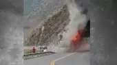 [VIDEO] Bus ardió en llamas cuando se dirigía de Chiclayo a Bagua - Noticias de bagua