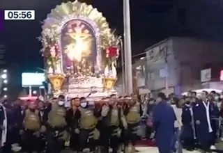 [VIDEO] Huancayo: Policía y municipio rinden homenaje al señor de los milagros