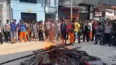 [VIDEO] Queman llantas y paralizan obras en centro de Iquitos  - Noticias de queman